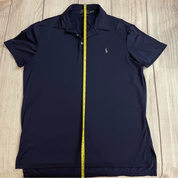 POLO Ralph Lauren Men's Deep Navy Blue Performance Polo Shirt Size Medium - Picture 4 of 7